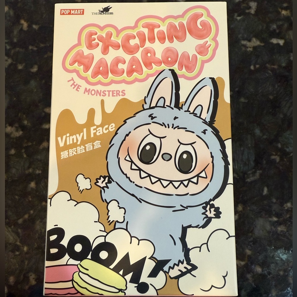 Exciting Macaron The Monsters Vinyl Face Stuffed Animal Sesame Bean
